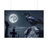 101875-196.jpg Raven Crow Gravestones Full Moon Poster