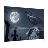 101875-197.jpg Raven Crow Gravestones Full Moon Poster