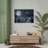 101875-198.jpg Raven Crow Gravestones Full Moon Poster