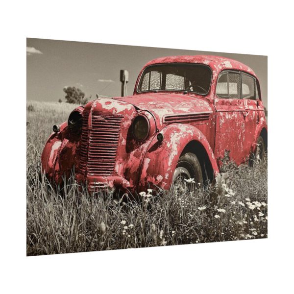 101875-2.jpg Car Vintage Red Rusty Poster