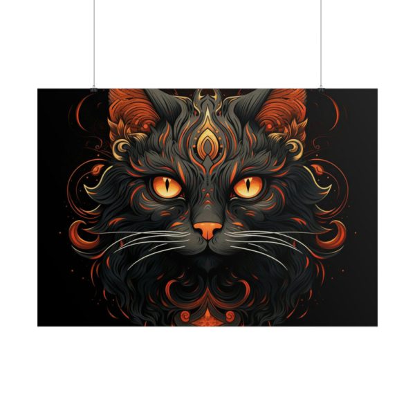 101875-206.jpg Halloween Mystic Black Cat Poster