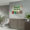 101875-239.jpg Two Easter Bunny with Eggs Poster