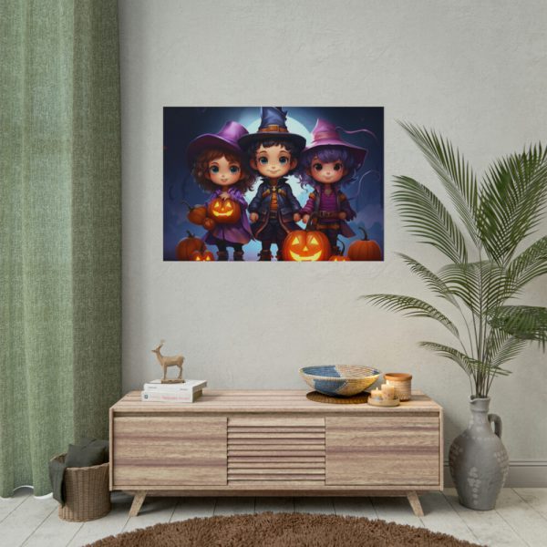 101875-253.jpg Halloween Kids Cartoon Art Poster