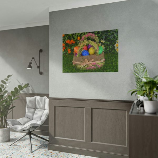 101875-294.jpg Basket Easter Eggs Poster
