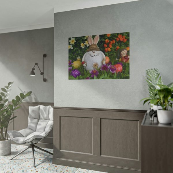 101875-299.jpg Easter Bunny in Spring Poster