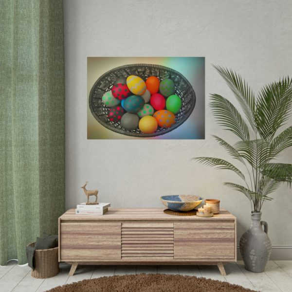 Happy Easter Decoration Poster