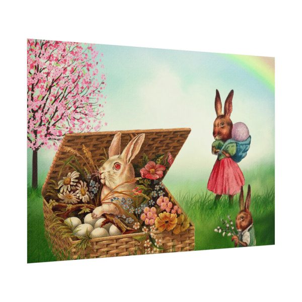 101875-307.jpg Easter Bunny in Basket Poster