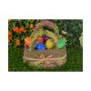 Beautiful Easter Egss in Basket on Grass Poster