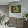 Beautiful Easter Egss in Basket on Grass Poster