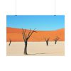 101875-346.jpg Dead Tree on Desert Poster