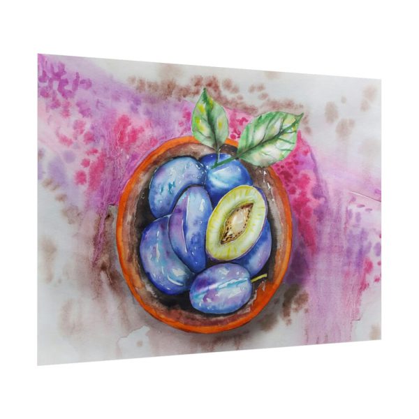 101875-407.jpg Plums, Plate, Fruit, Vitamins Poster