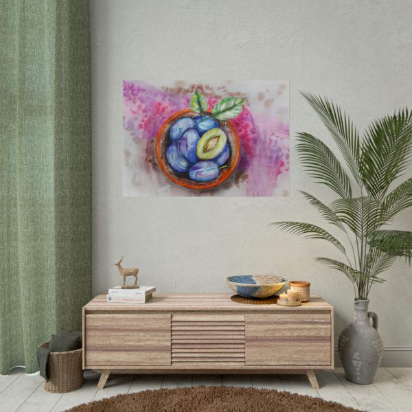 101875-408.jpg Plums, Plate, Fruit, Vitamins Poster