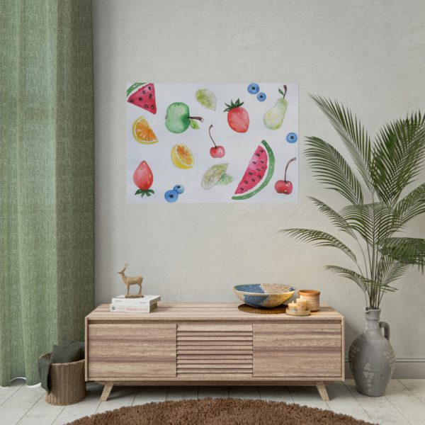 Fruit, Summer, Vitamins, Watercolor Poster