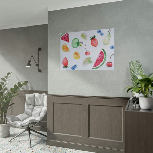 Fruit, Summer, Vitamins, Watercolor Poster