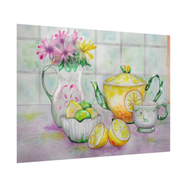 101875-417.jpg Tea Party Still Life Lemons Poster
