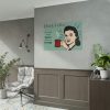 Retro Coffee Drinking Woman Poster