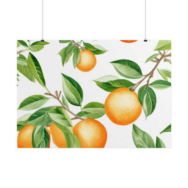 101875-481.jpg Seamless Orange Fruit Poster