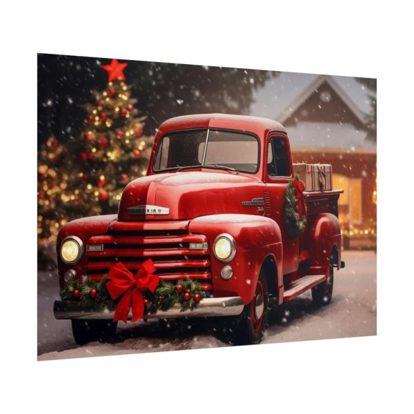 101875-52.jpg Vintage Christmas Pickup Poster