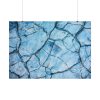 101875-536.jpg Blue Cracked Ground Texture Poster