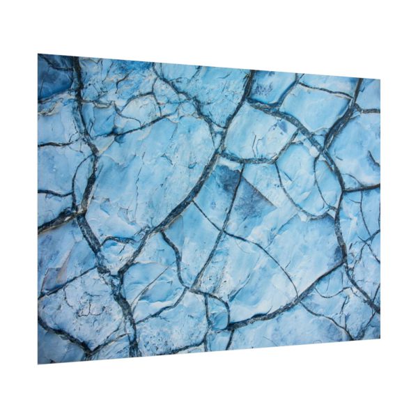101875-537.jpg Blue Cracked Ground Texture Poster