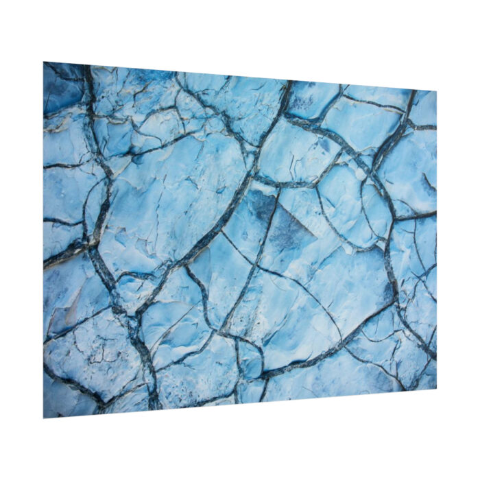 Blue Cracked Ground Texture Poster - Image 13