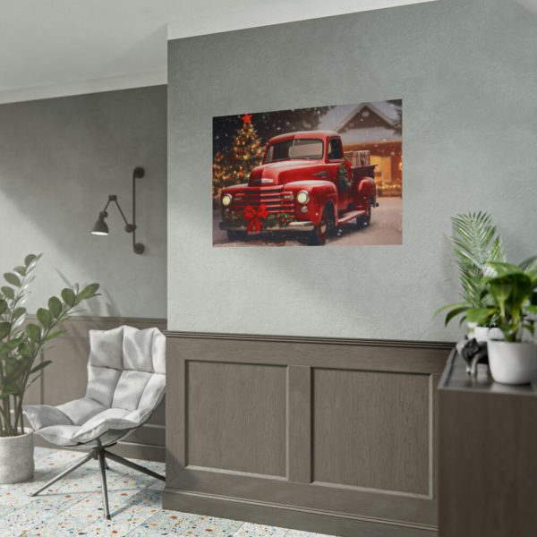 101875-54.jpg Vintage Christmas Pickup Poster