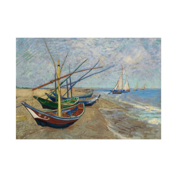 101875-560.jpg Vincent van Gogh's Fishing Boats on the Beach Poster