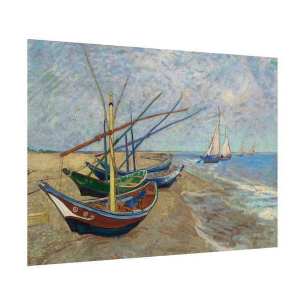 101875-562.jpg Vincent van Gogh's Fishing Boats on the Beach Poster