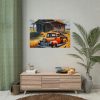 101875-58.jpg Old Red Truck Watercolor Poster