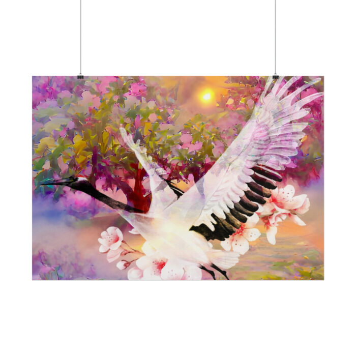 Magnificent Pink Pear Blossom Garden Poster - Image 12