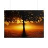 101875-606.jpg Sunrise Tree Silhouette Nature Poster