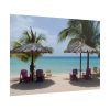 Sunny Beach With Palm Tree Poster