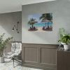 Sunny Beach With Palm Tree Poster