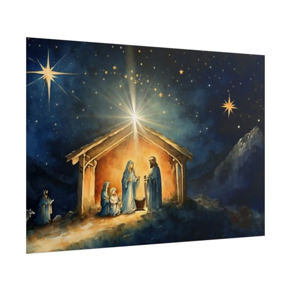 Abstract Representation of the Birth of Jesus Poster