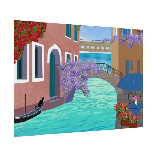 Channel Houses Italy Venice Poster