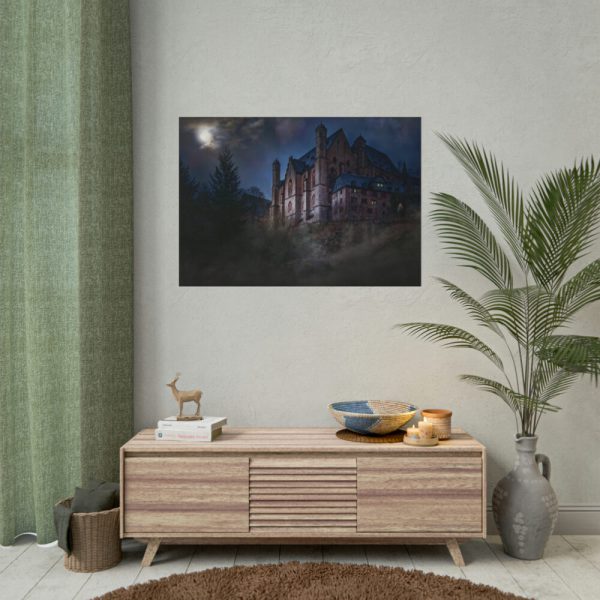 101875-78.jpg Mystical Castle in Dark Forest Poster