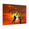 101875-782.jpg Sunset Girl Swing Silhouette Poster