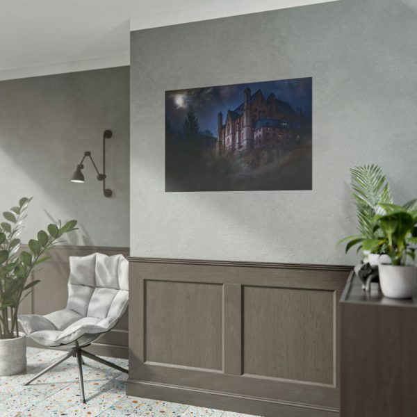 101875-79.jpg Mystical Castle in Dark Forest Poster