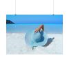 101875-806.jpg Woman On The Beach Poster