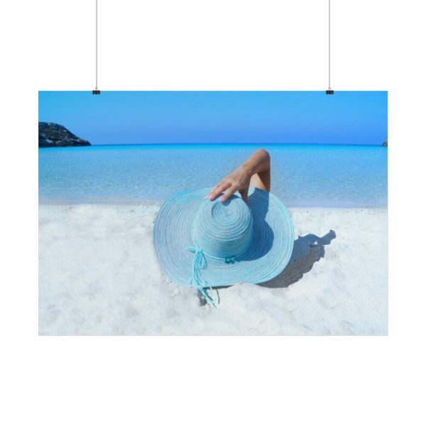 101875-806.jpg Woman On The Beach Poster