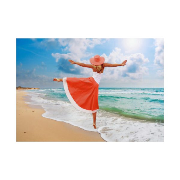 101875-810.jpg Woman Dance Beach Happy Poster