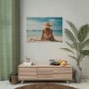 Young Woman On The Beach Poster