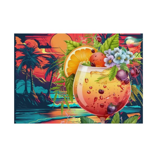 101875-830.jpg Tropical Drink Illustration Poster