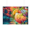 101875-831.jpg Tropical Drink Illustration Poster