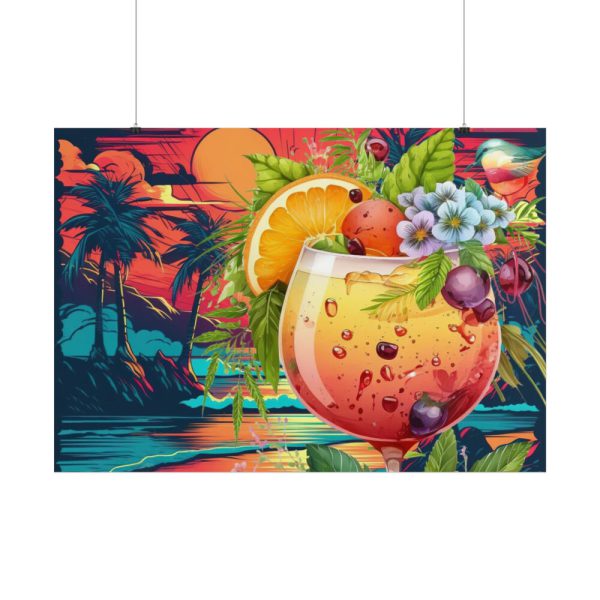 101875-831.jpg Tropical Drink Illustration Poster