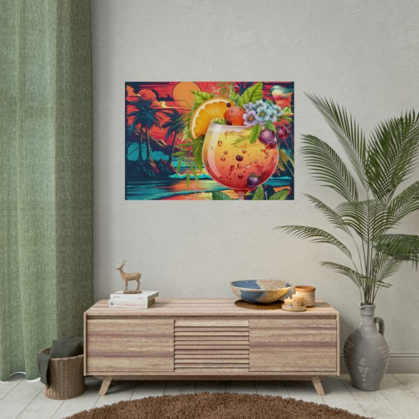 101875-833.jpg Tropical Drink Illustration Poster