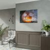 101875-84.jpg Carved Halloween Pumpkin With Smoke Poster