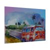 Vintage Hawaiian Bus Poster
