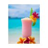 101878.jpg Tropical Colorful Drink on the White Sand Beach Poster