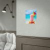 101878-4.jpg Tropical Colorful Drink on the White Sand Beach Poster
